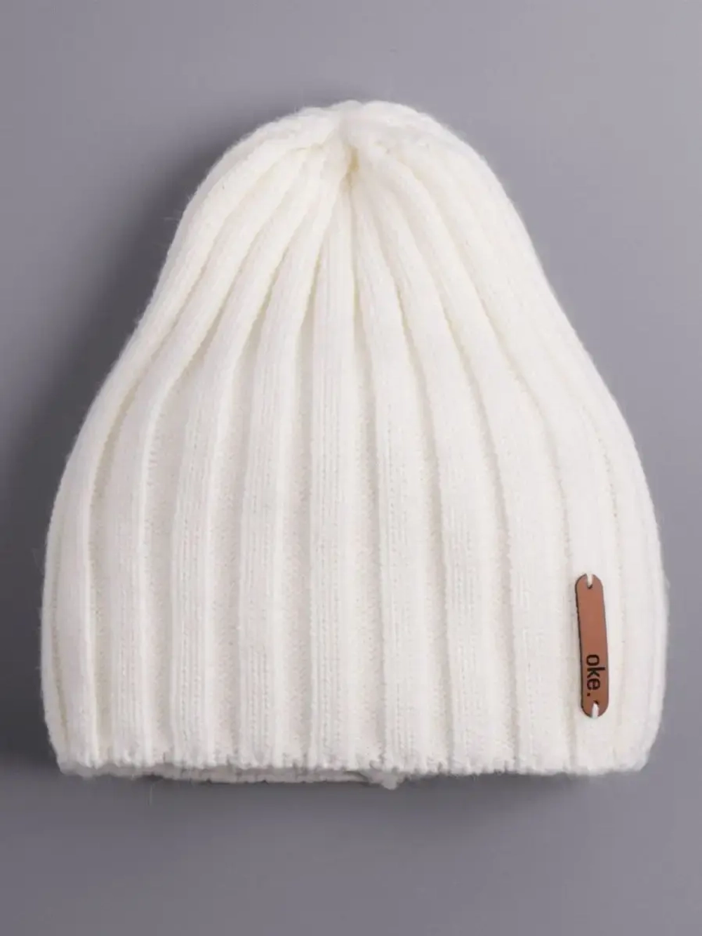 Шапка вязаная демисезонная тыковка