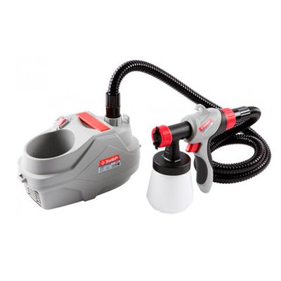 Краскопульт Электрический Краскоперенос 320 мл/мин, вязкость краски 50 DIN, HVLP 0,8 л 600 Вт Зубр