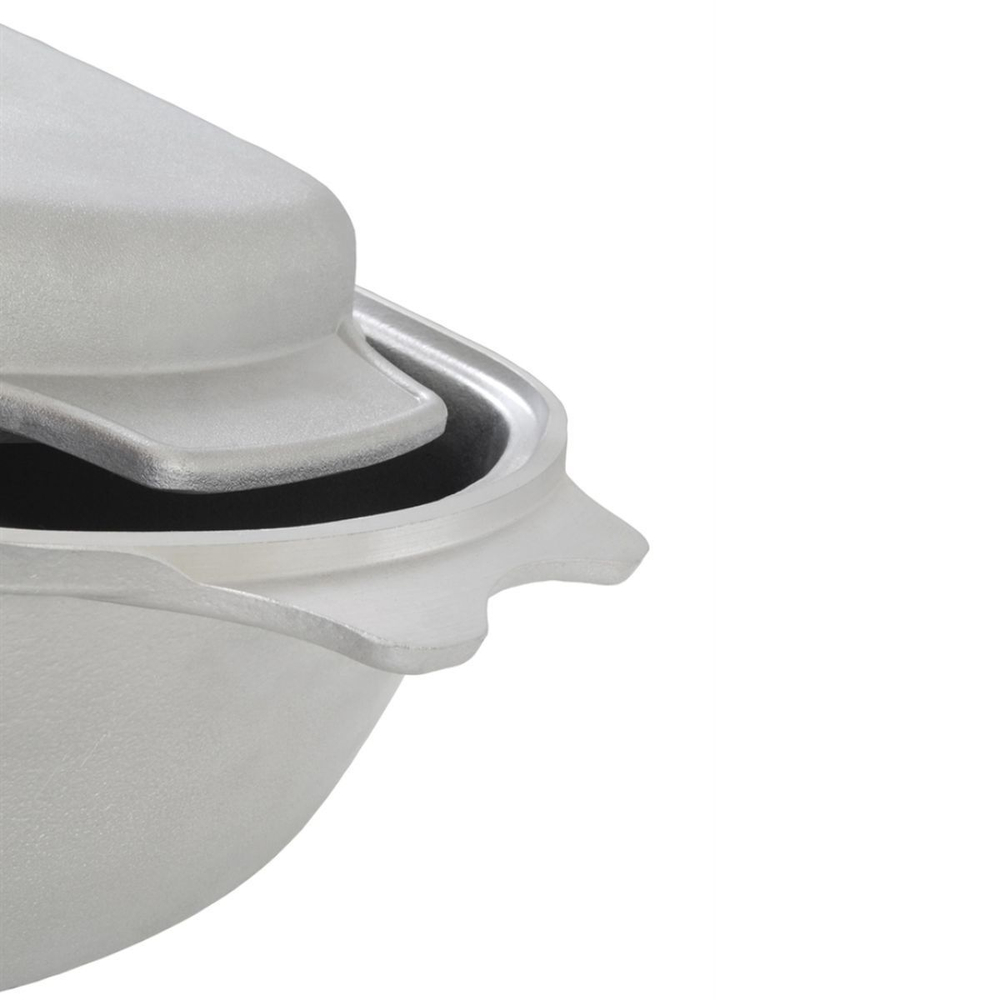 Гусятница литая, 5.5 л, алюминий, с крышкой, литые ручки, Kukmara, г55