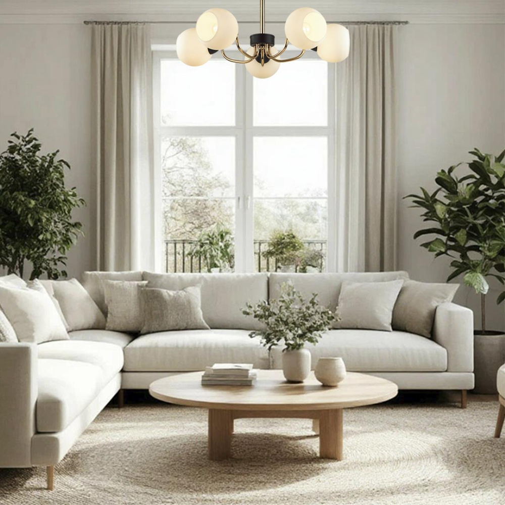 5642/5C COMFI LN23 000 чёрный, золотой Люстра потолочная E27 5*60W 220V BLISS