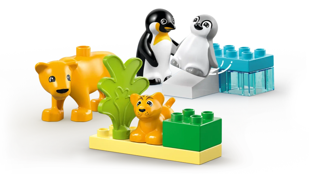Конструктор LEGO Duplo 10941 Семейства диких животных: Пингвины и львы
