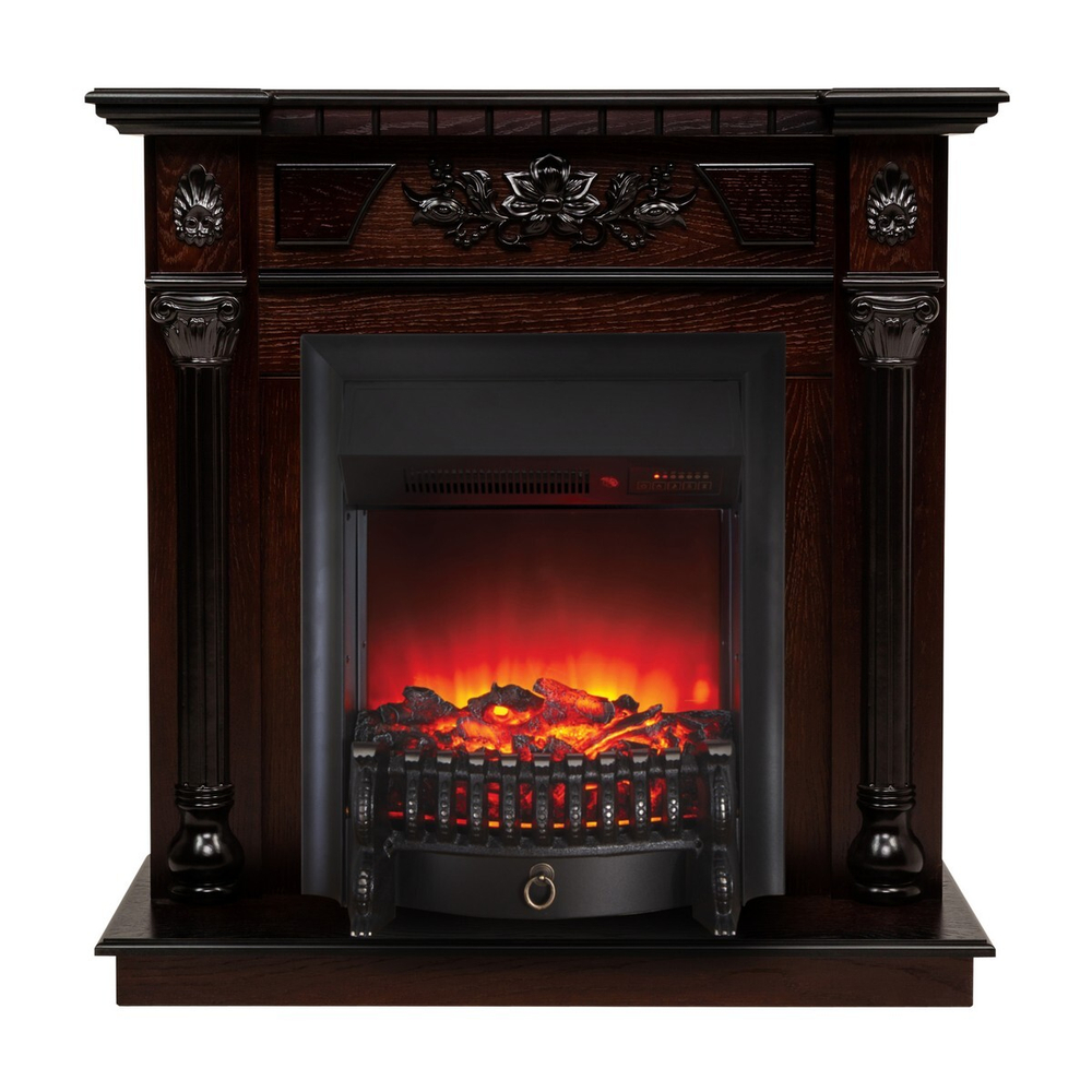 Электрокамин RealFlame Dacota AO античный дуб с очагом Fobos Lux Black RC