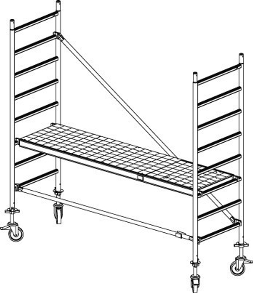 Вышка-тура STABILO серия 10 2,0х0,75 м РВ 3 м (731302)
