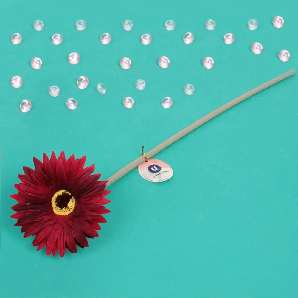 Цветок искусственный «Natur» 55см Гербера цвет красный