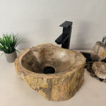 Раковина из окаменелого дерева OD-66049 40х31х15 из натурального камня