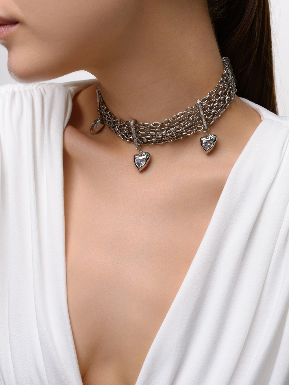 Колье "Ice Heart" Silver