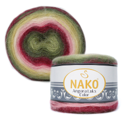 Пряжа Angora Luks Color, 150г, 810м, 80%акрил,15%шерсть, 5%мохер (цена за 1шт)