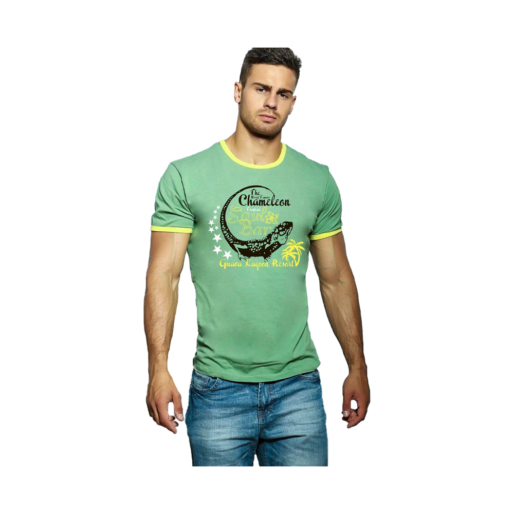 Мужская футболка зеленая Scandaloso 0906263m-EP