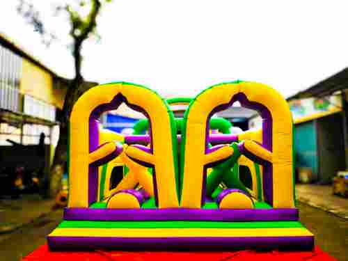 Надувной батут «Длинная полоса препятствий» 16*4*5 м