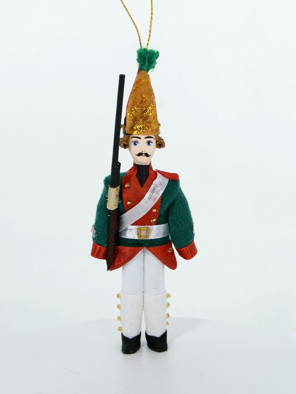Кукла-подвеска сувенирная Гренадер. Елочная игрушка. Солдатик