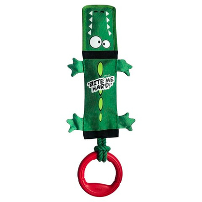 Игрушка "Крокодил" (с пищалкой) 51 см (пожарный шланг, резина, веревка) - для собак (GiGwi 75525)
