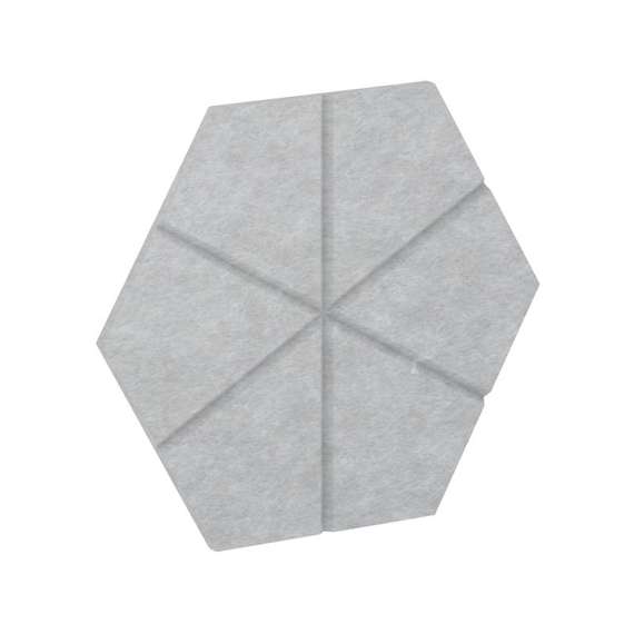 AcustiX Настенная панель шестигранная (6 лучей) VE.NP-6G6L-300 Зимний Лес 600*520*12(сторона 300мм)