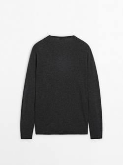 Massimo Dutti Кашемировый тонкий свитер, серый