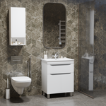 Тумба д/ванной "Лайн-60" 1 ящик под раковину Фостер 60 (Kirovit)/Fest-60 (Sanita Lux) (ПВХ)