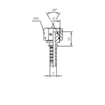 Фитинг DN 38 BSP (Г) 2  (штифтованая гайка) (o-ring)