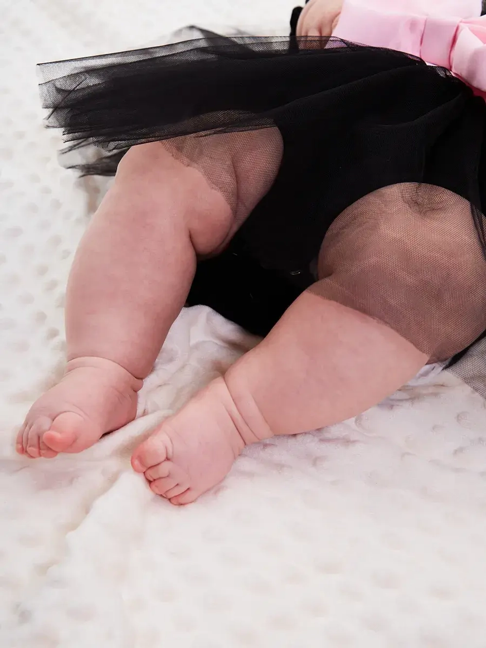 Платье-боди для новорожденной