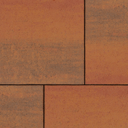 Тротуарная плитка КВАДРАТ 600х600 мм - Листопад гладкий Арабская ночь