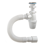 Бутылочный сифон ORIO 1 1/4 40, малый корпус, с гибкой трубой 40-40/50 А-3202