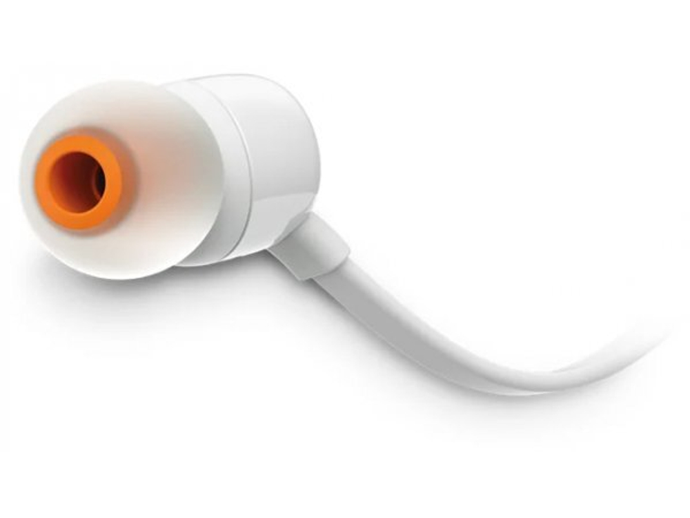 Гарнитура JBL Tune 110, 3.5 мм, вкладыши, белый