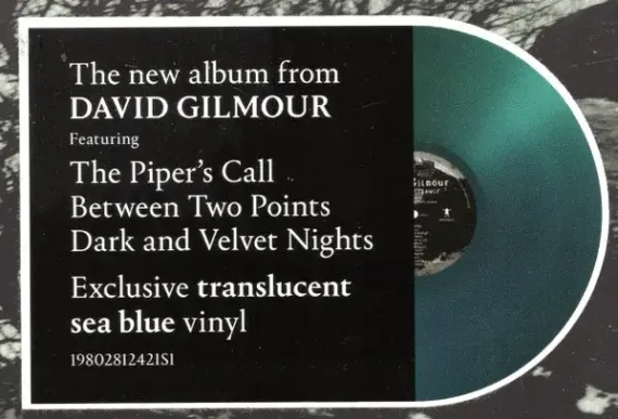David Gilmour – Luck And Strange Coloured Translucent Sea Blue LP