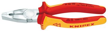 Плоскогубцы комбинированные хром-ванадиевые, 160 мм, KNIPEX 01 06 160 KN-0106160