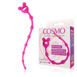 Розовая анальная цепочка-елочка - 23 см. (Цвет: розовый)