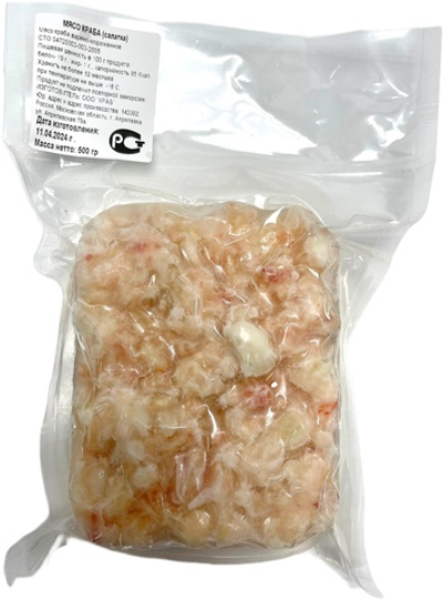 Мясо краба, Салатное 500 гр (Камчатского)