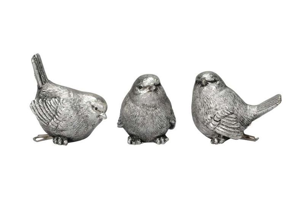 Декор на прищепке "Птичка" в ассортименте 5,5х4x7см