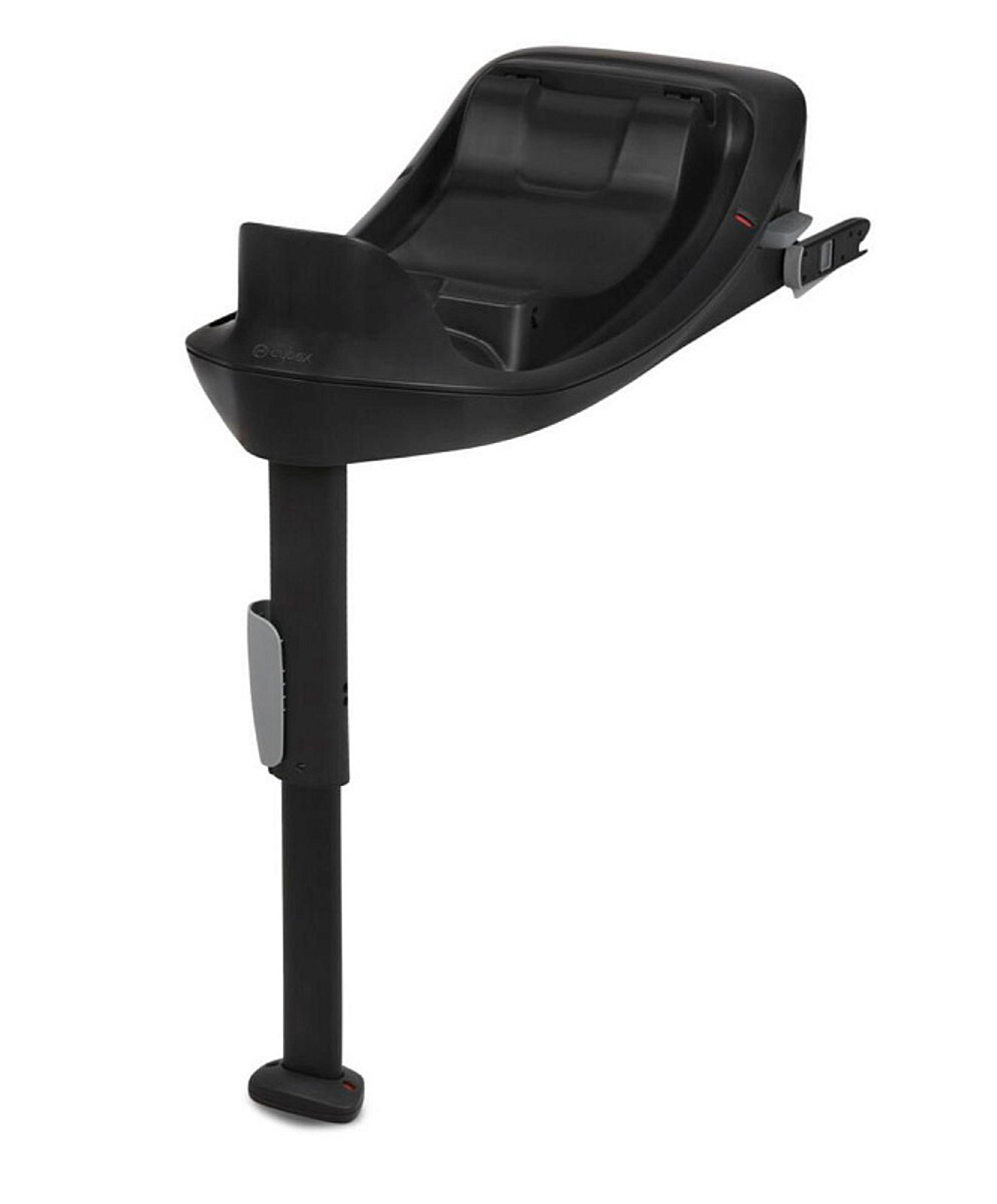 Коляска 3 в 1 Cybex Balios S Lux BLK и автокресло Aton B2 i-Size Volcano Black с базой isofix Base One Lava Grey с дождевиком