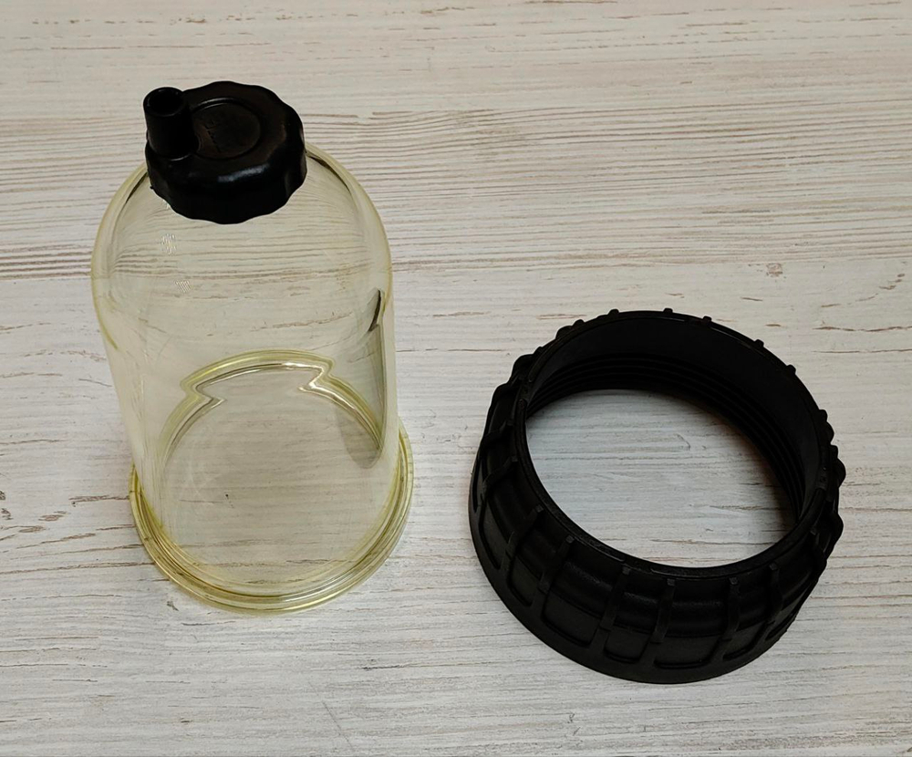 Ремкомплект прозрачной колбы с гайкой для Filtroll