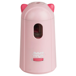 Точилка электрическая детская Мульти-Пульти "Котенок" 1 отверстие, с контейнером, сеть/батарейки, картон. упаковка ES_56519