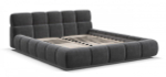 Босс Дрим Кровать+ПМ 180 Велюр Монолит серая