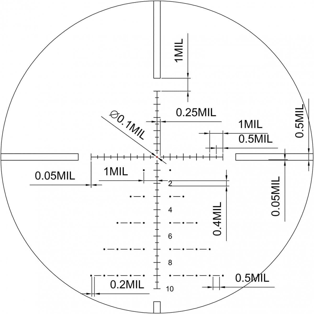 Прицел Vector Optics Paragon 5-25x56 Gen II, сетка VPA-2 Mil (SCOL-26P)