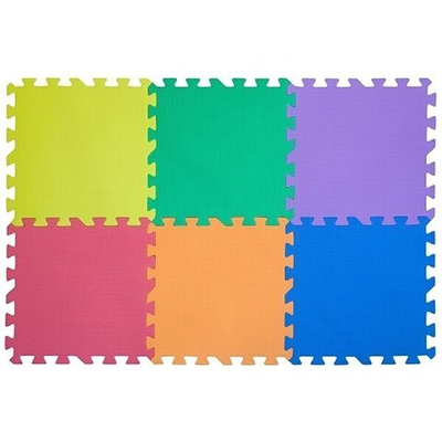 Коврик-пазл 12 6 плит Funkids Симпл-12 30х30х1,5 см Цветной