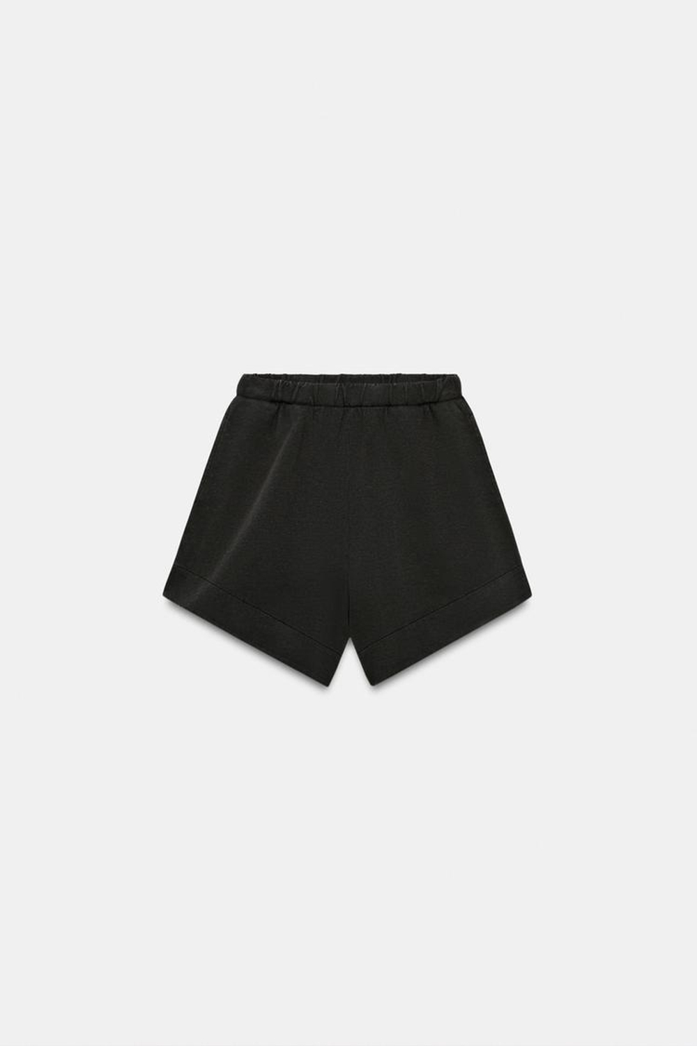 ZARA ШОРТЫ INTERLOCK, УГОЛЬНЫЙ