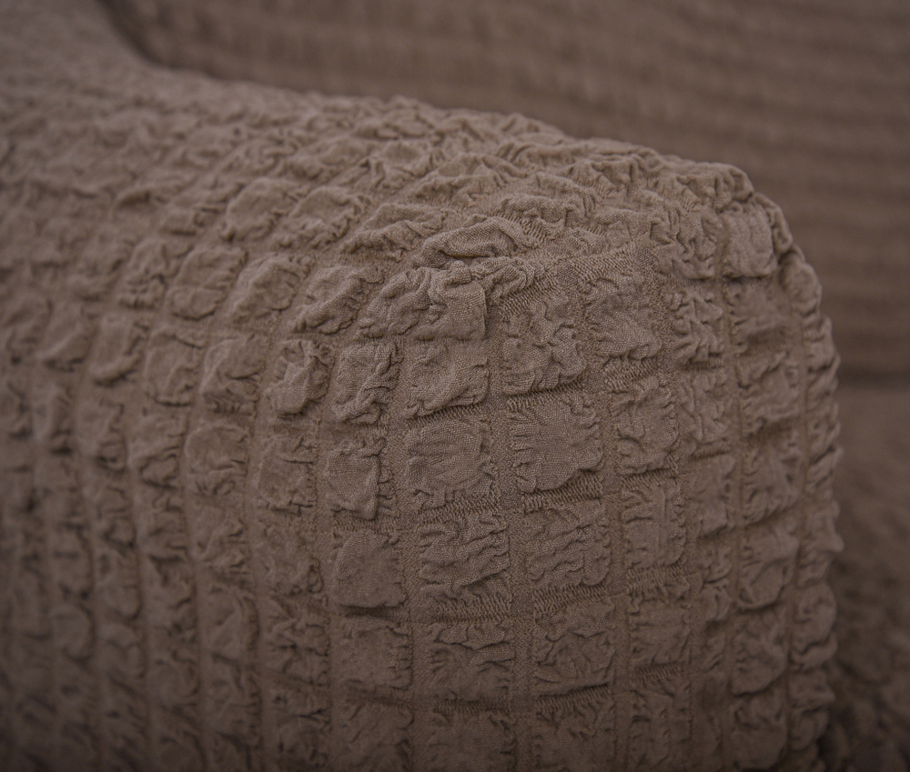 Чехол на угловой диван, цвет Кофе с молоком