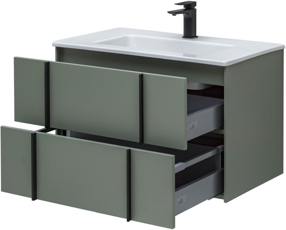 Тумба с раковиной Allen Brau Reality 1.32005.CGM 80 cement grey matt