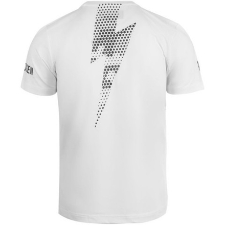 Мужская теннисная футболка Hydrogen Tech Thunderbolt Tee Man - white/black