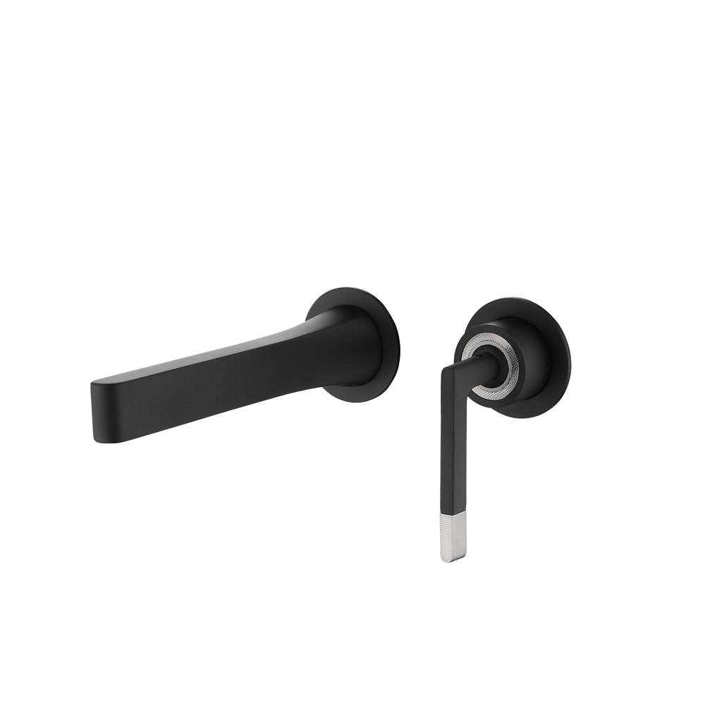 Смеситель для раковины Boheme Duo 165-B С ВНУТРЕННЕЙ ЧАСТЬЮ, BLACK