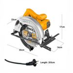 Циркулярная пила INGCO CS18578 INDUSTRIAL 185х20 мм 1,2 кВт