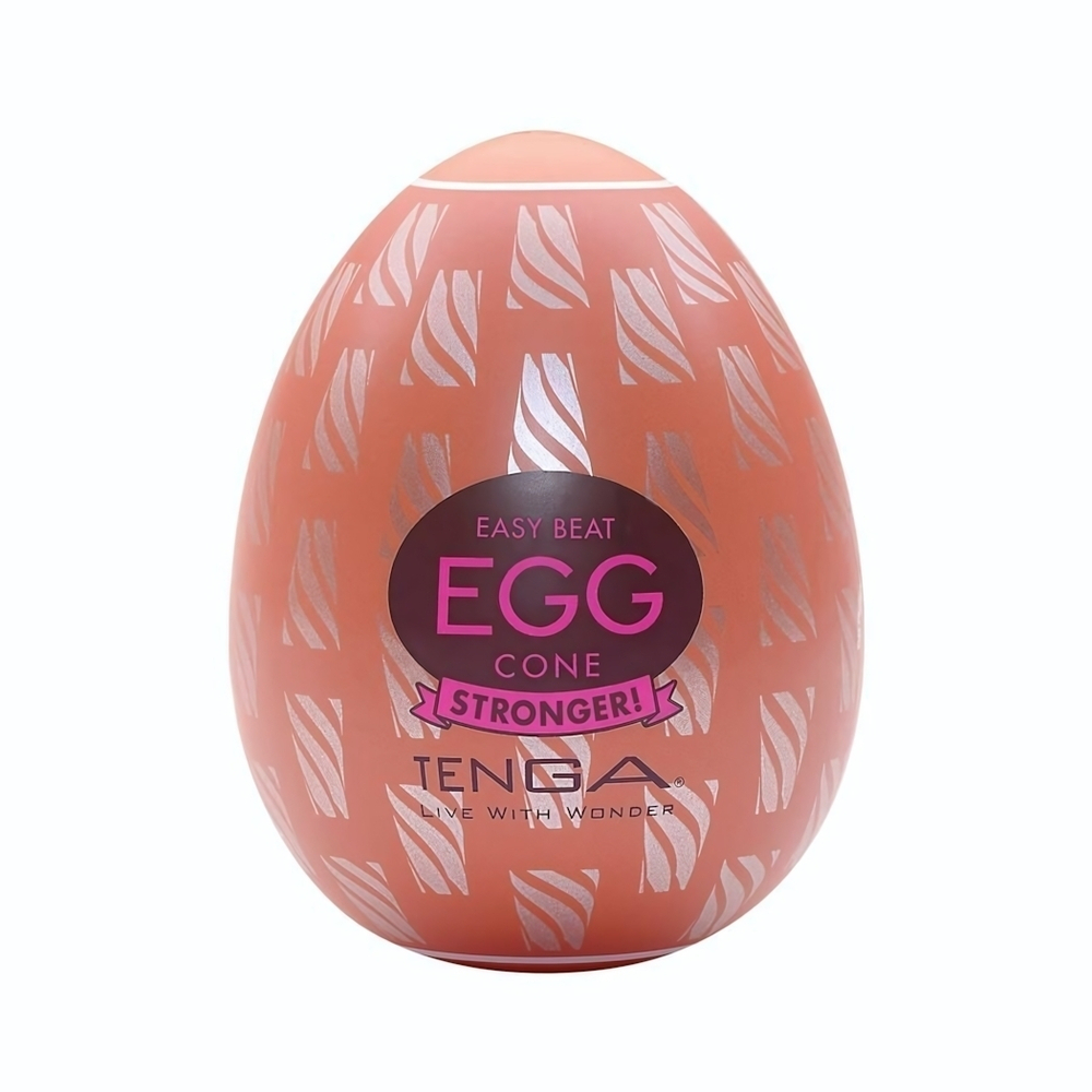 Мастурбатор-яйцо Tenga Egg Cone (Цвет: оранжевый)
