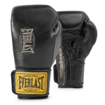 Боксёрские перчатки Everlast 1910 PRO LEATHER HOOK AND LOOP - Black