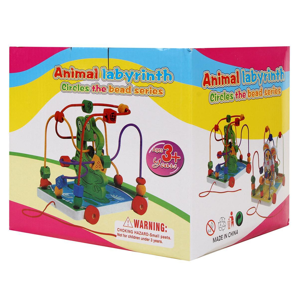 Развивающая игрушка деревянная Лабиринт большой, коробка C-41751