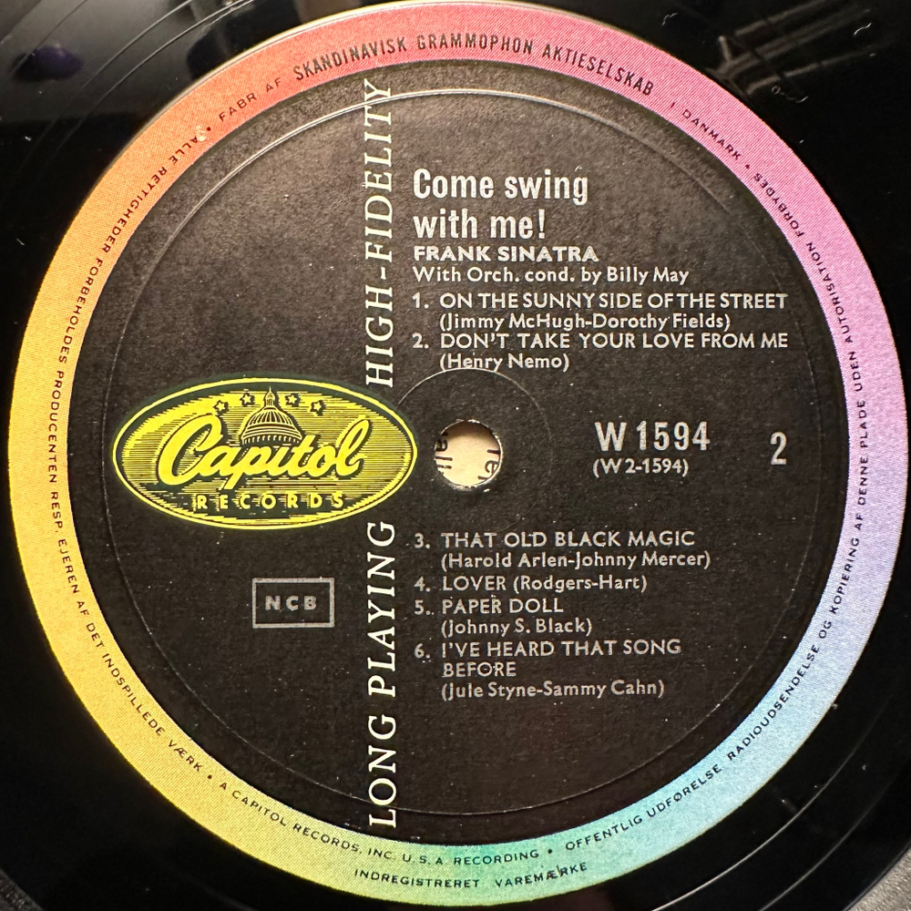 Frank Sinatra - Come Swing With Me! (Дания 1961г.)