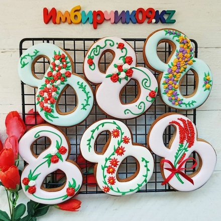 Имбирный пряник 8 марта