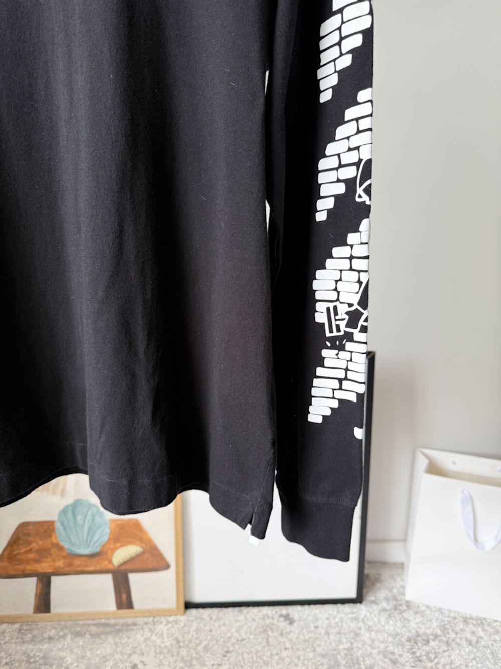 Хлопковый лонгслив Off White, M