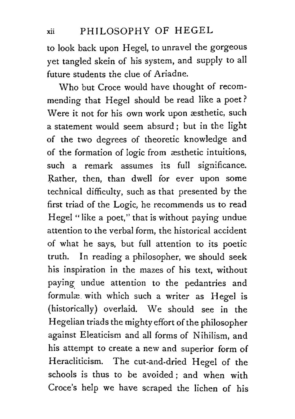 What Is Living And What Is Dead Of The Philosophy Of Hegel. 1915 | B. Croce