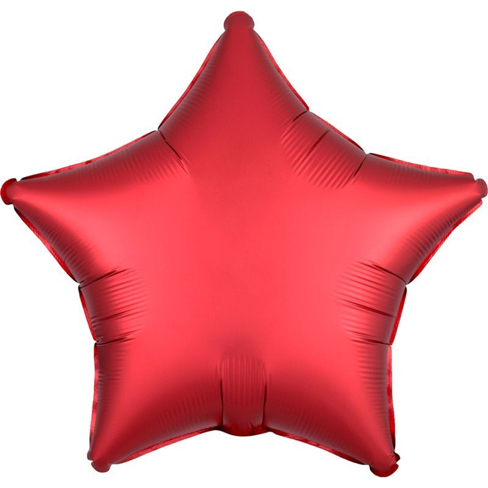 А 18 Звезда Красный Ягодный Сатин / Satin Luxe Sangria Star S15 / 1 шт з57