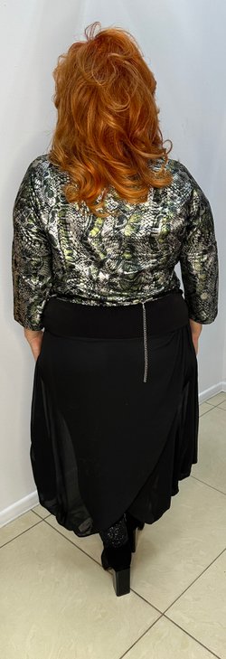 Брюки-юбка с ремешком