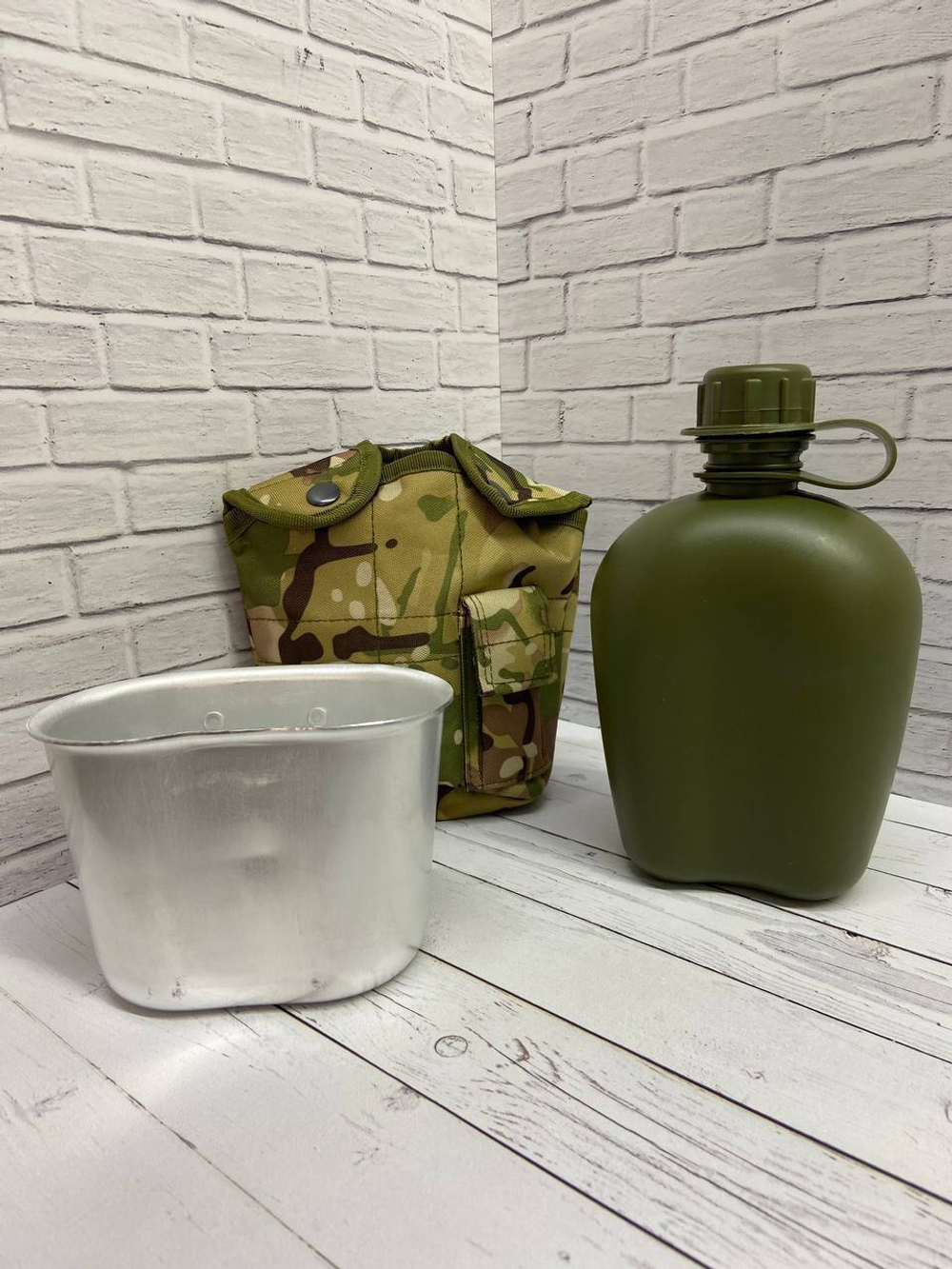 Армейская фляга с котелком / мультикам